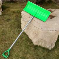 High quality double use push snow shovel with steel tube