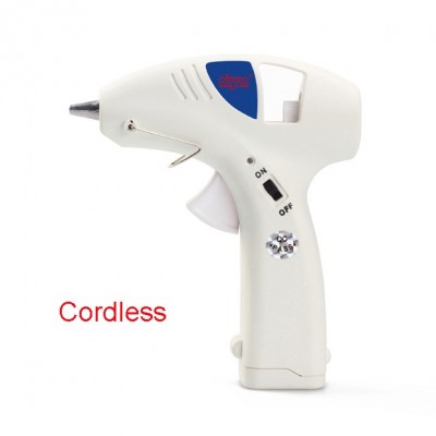 Battery powerd cordless hot melt glue gun li-ion recharge