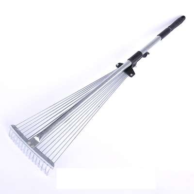 Lawn rake Aluminium handle garden tools farming rake leaf rake Telescopic